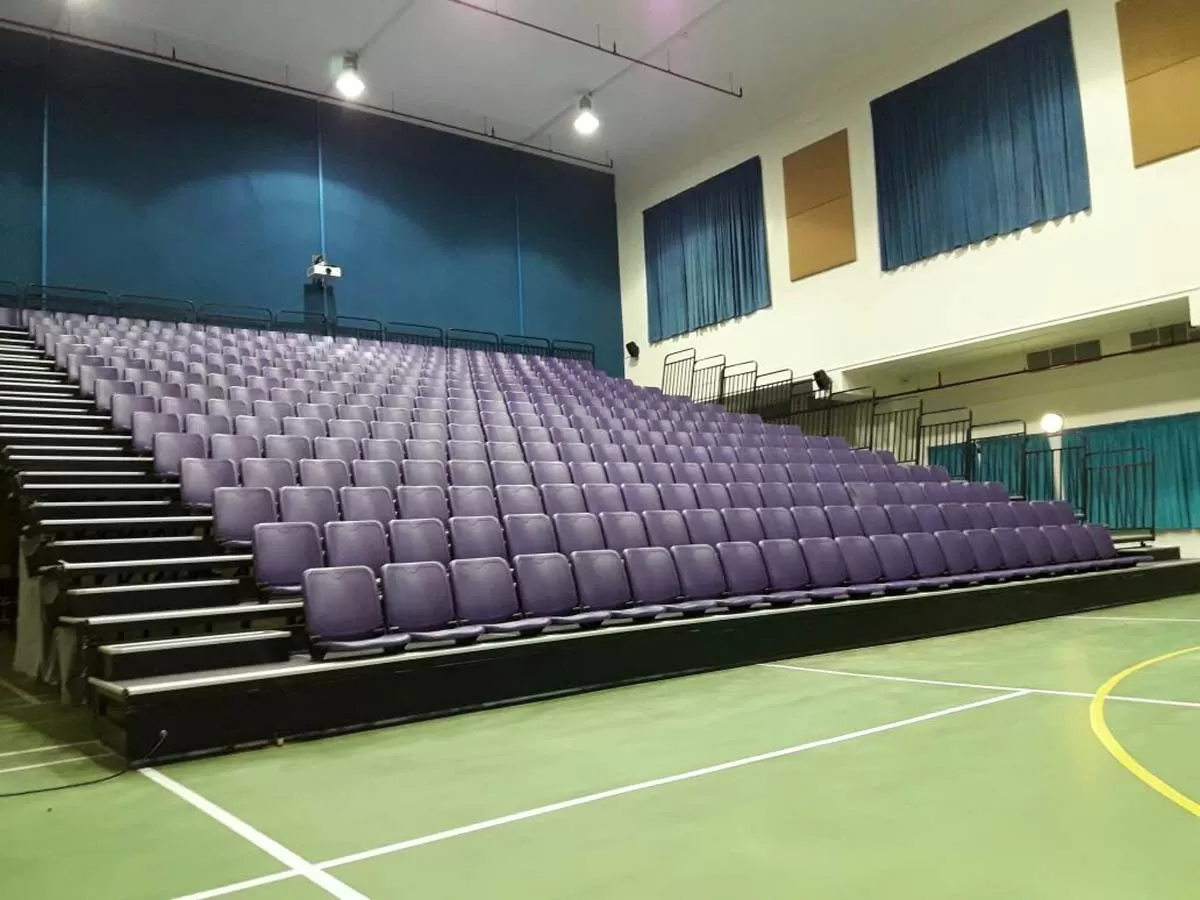 Retractable bleacher project in Abu Dhabi